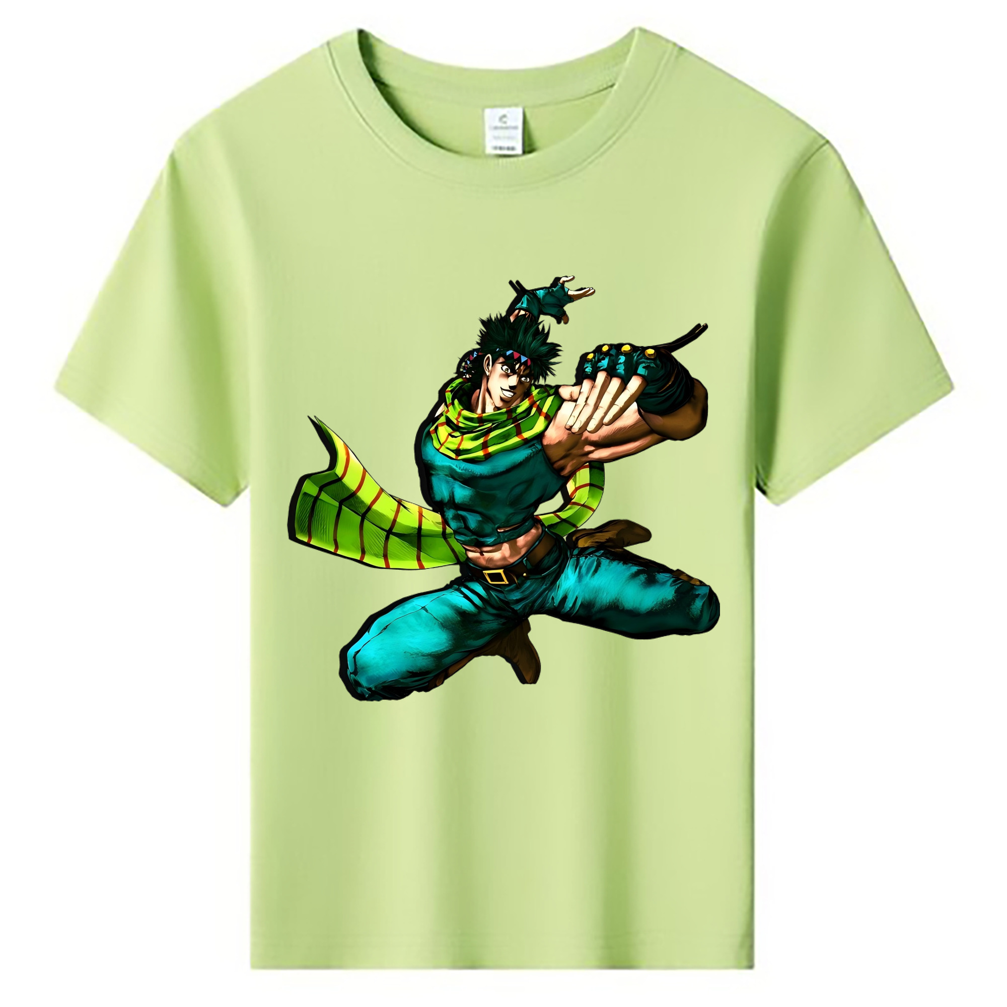 （画像用） ジョジョの奇妙な冒険 ジョセフ?ジョースター JoJo's Bizarre Adventure Joseph Joestar 綿100％キッズTシャツ（フロントプリント）